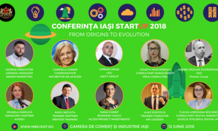 12 Iunie – Conferința Iași StartUP 2018 – From Origins to Evolution