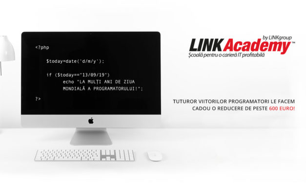 De Ziua Programatorului, LINK Academy VĂ OFERĂ CADOU O REDUCERE DE PESTE 600€