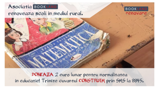 Devino Partenerul Asociatiei BookLand si implica-te in renovarea scolilor din zonele defavorizate!