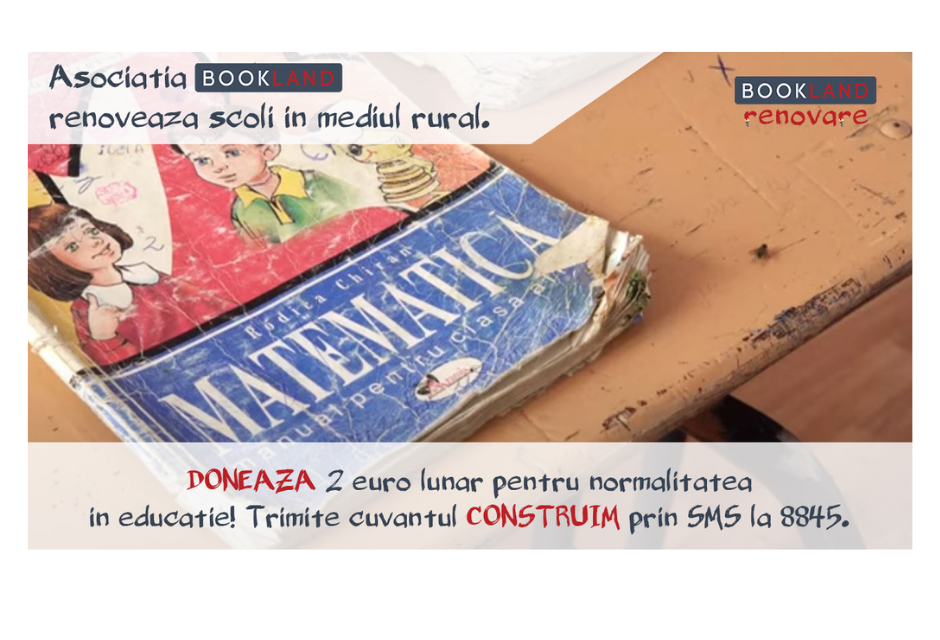 Devino Partenerul Asociatiei BookLand si implica-te in renovarea scolilor din zonele defavorizate!
