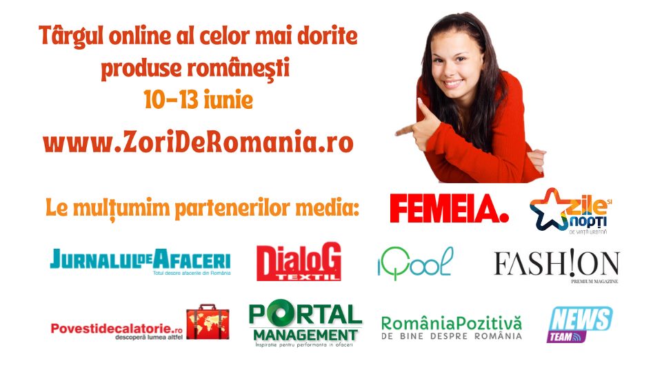 E-târg ZoriDeRomânia, târgul online al celor mai dorite produse româneşti începe joi!