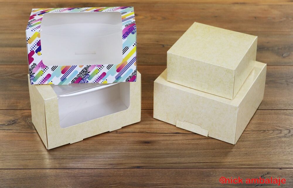 Cutii prajituri din carton disponibile la Snick Ambalaje – vezi aici mai multe detalii