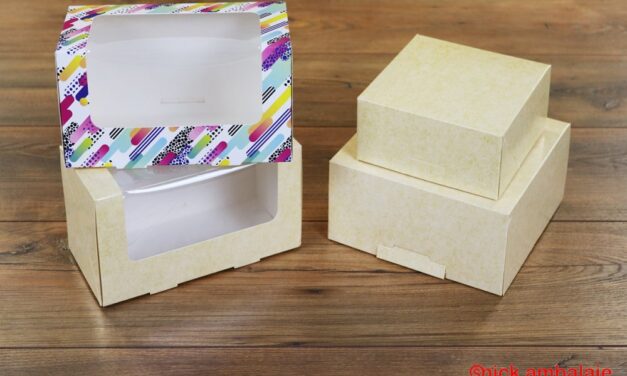 Cutii prajituri din carton disponibile la Snick Ambalaje – vezi aici mai multe detalii